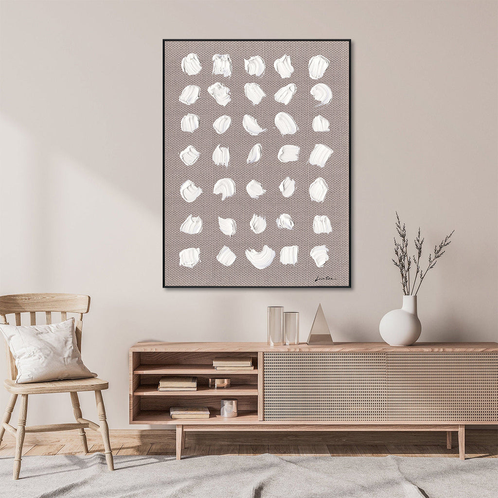 White Impressions Minimalist Dot Abstract #M5680-4