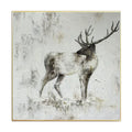 Whispering Elk Textured Painting