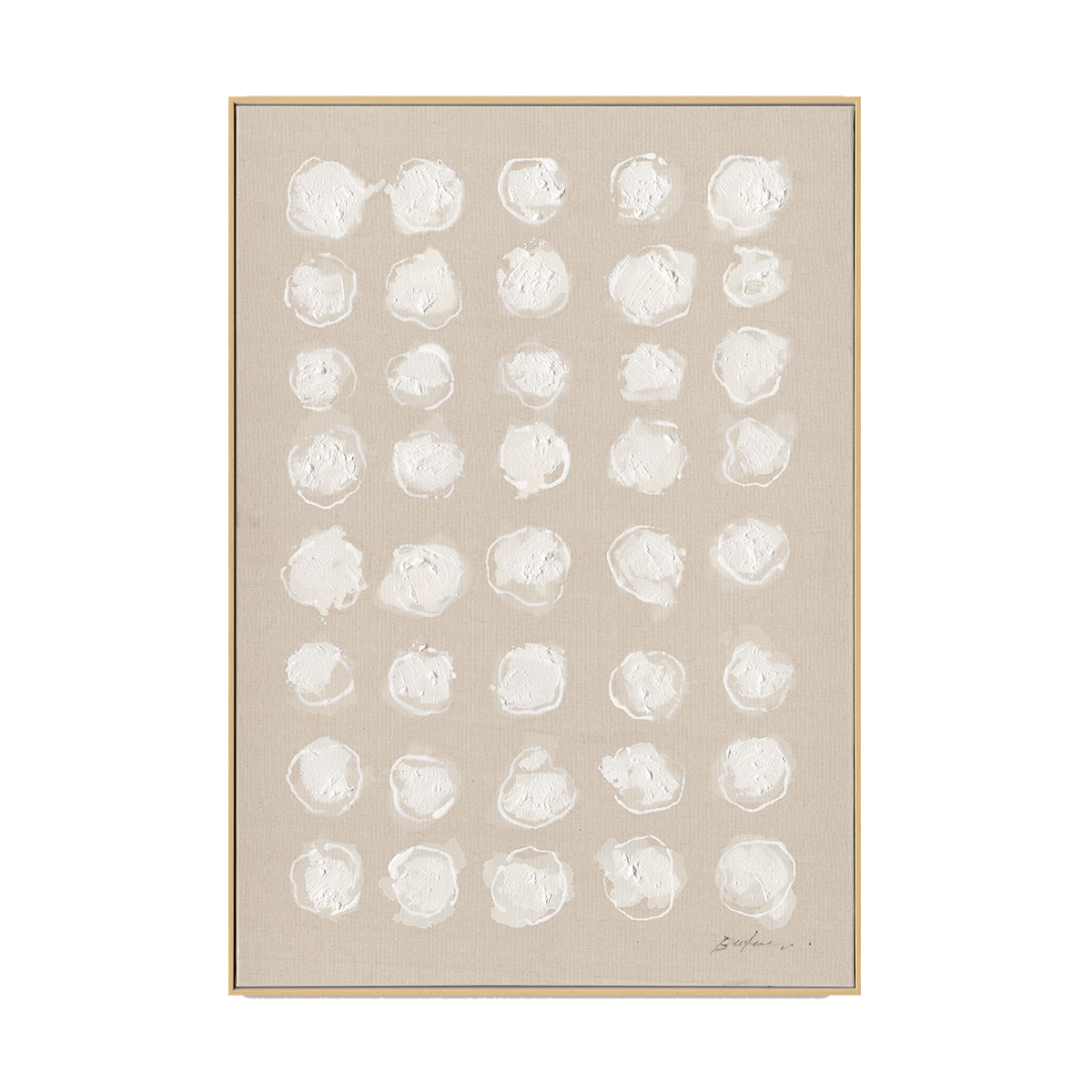 White Shadows Minimal Dot Abstract #M5857