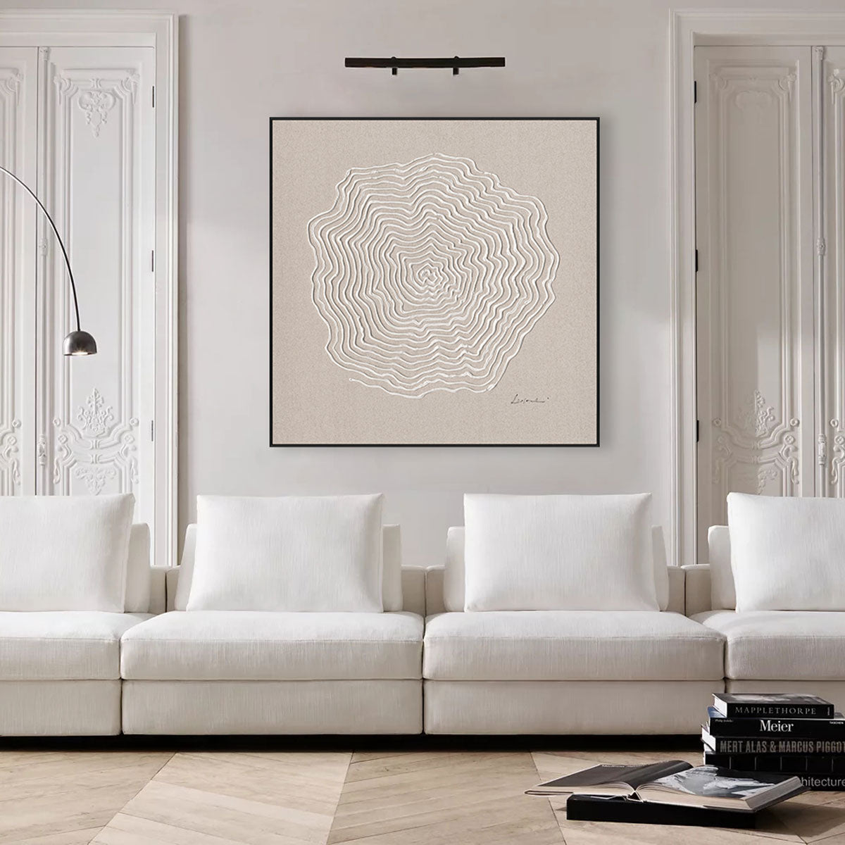 Heart of Rings Minimal Abstract Art #M5876