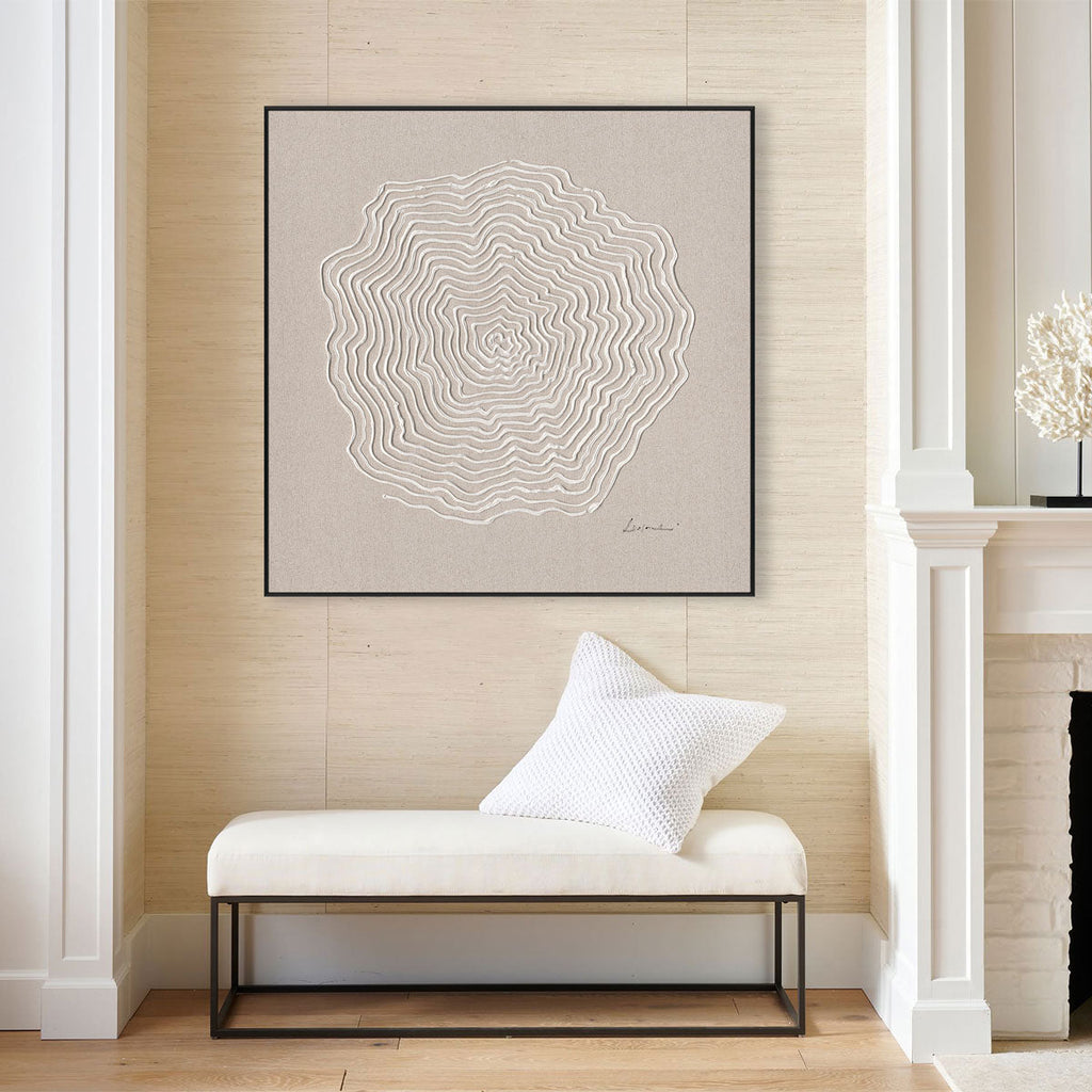 Heart of Rings Minimal Abstract Art #M5876