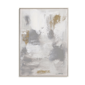 Golden Drift Neutral Abstract Canvas #M5896