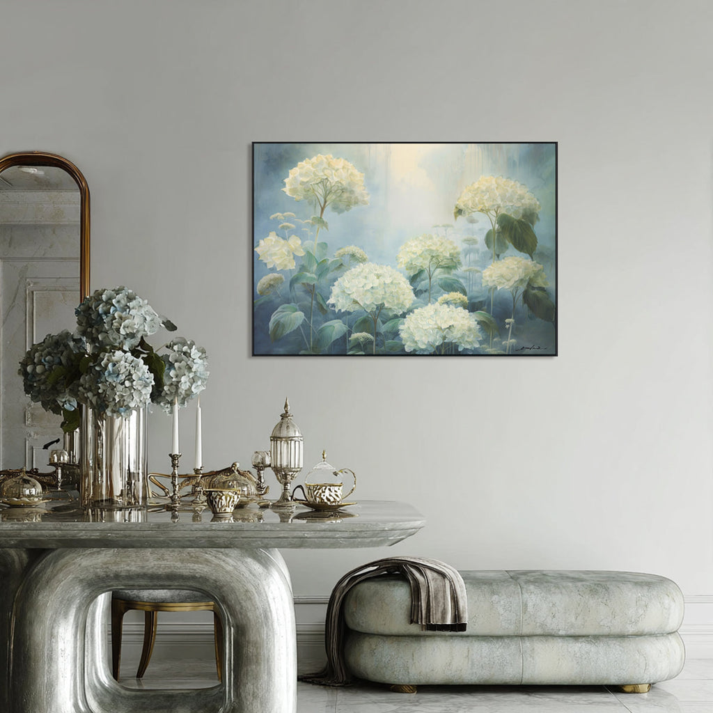 Dream Garden Blue Hydrangea Painting #M6931