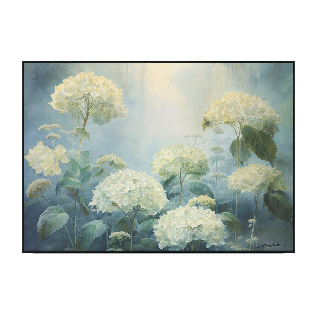 Dream Garden Blue Hydrangea Painting #M6931
