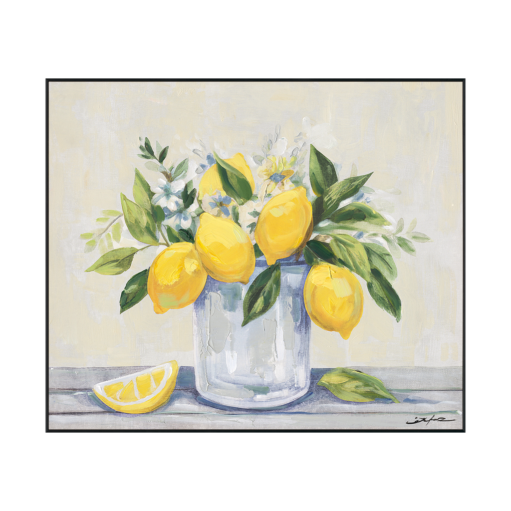 Lemon Bloom Fresh Still Life Painting #M7045