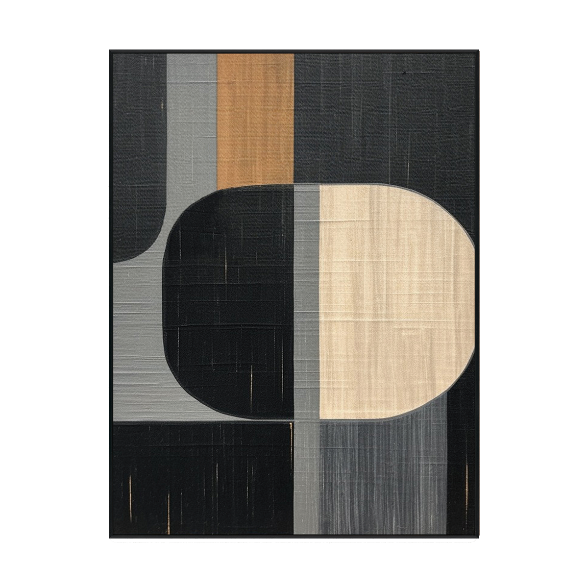 Echo Form Modern Geometric Abstract Painting #MH1214（106）