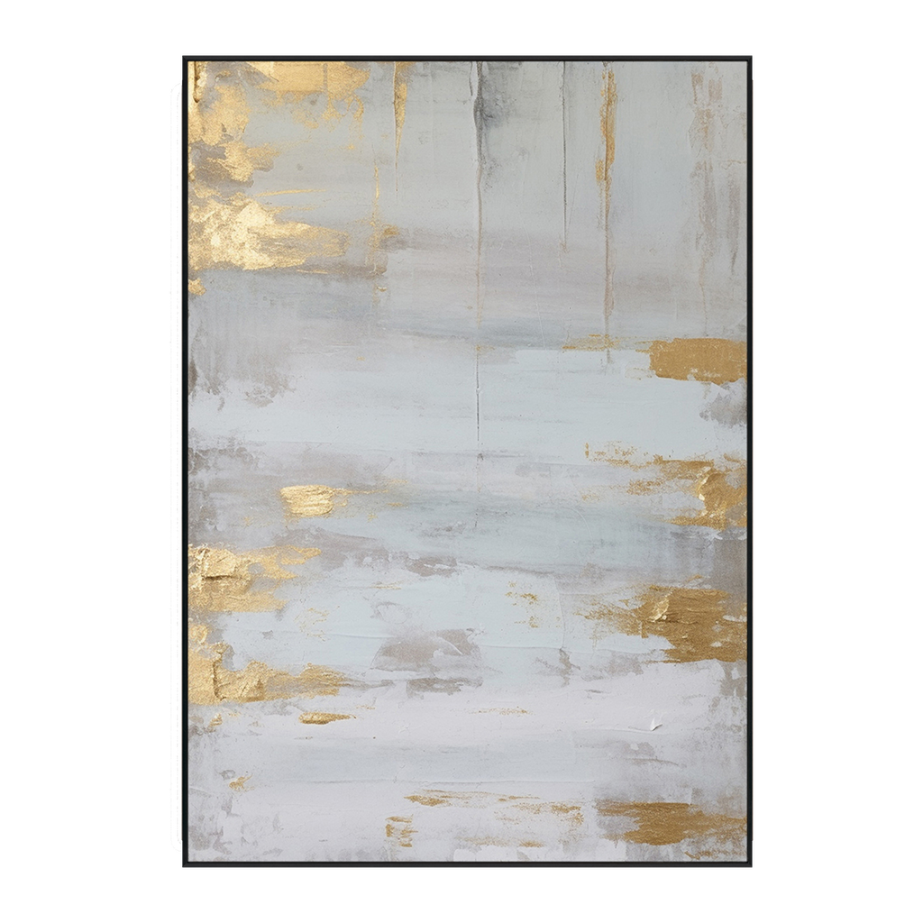 Golden Mist Minimalist Abstract Painting #MH1214
