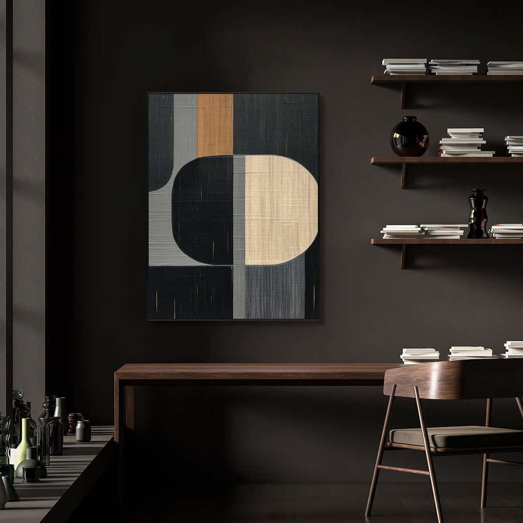 Echo Form Modern Geometric Abstract Painting #MH1214（106）