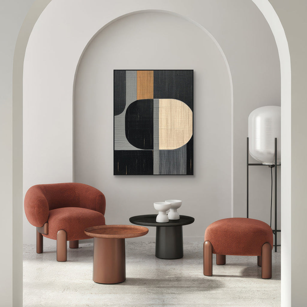 Echo Form Modern Geometric Abstract Painting #MH1214（106）