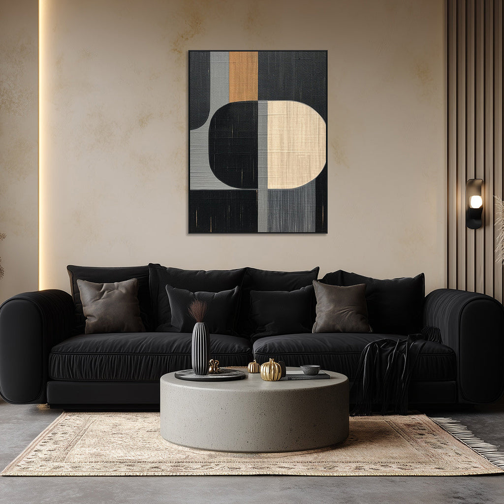 Echo Form Modern Geometric Abstract Painting #MH1214（106）