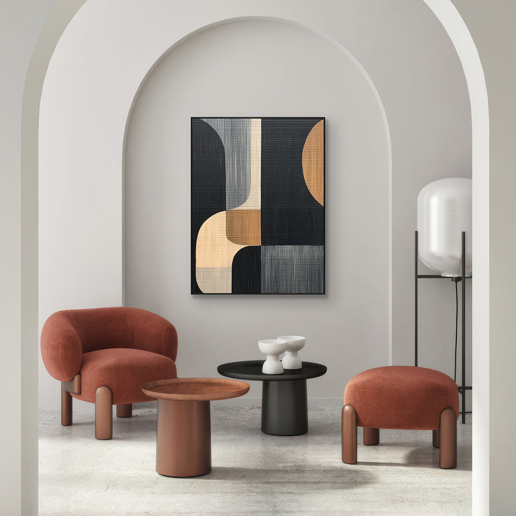 Modern Harmony Abstract Geometric Wall Art #MH1214（108）