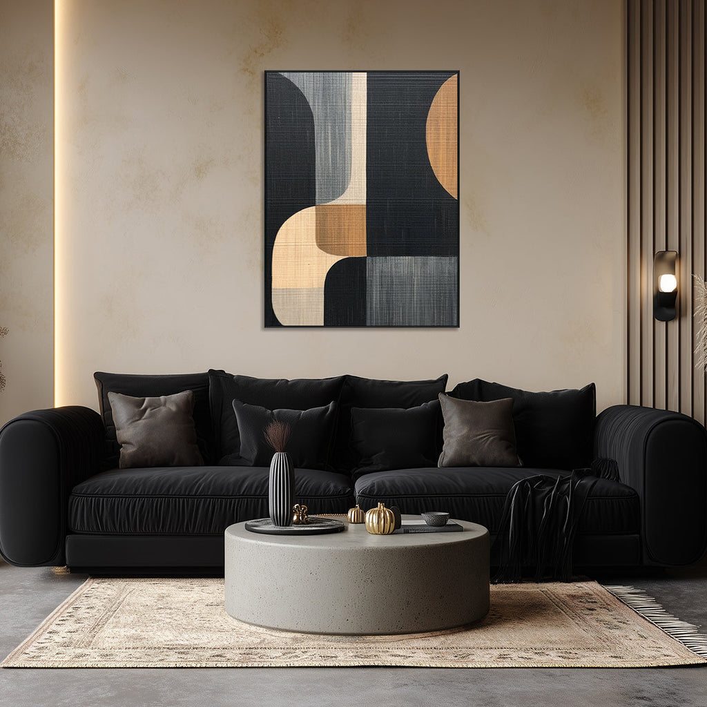 Modern Harmony Abstract Geometric Wall Art #MH1214（108）