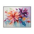 Radiant Bloom Colorful Floral Abstract Painting #MH1220（5）