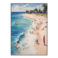 Azure Shore Seaside Landscape Oil Painting #MS2023