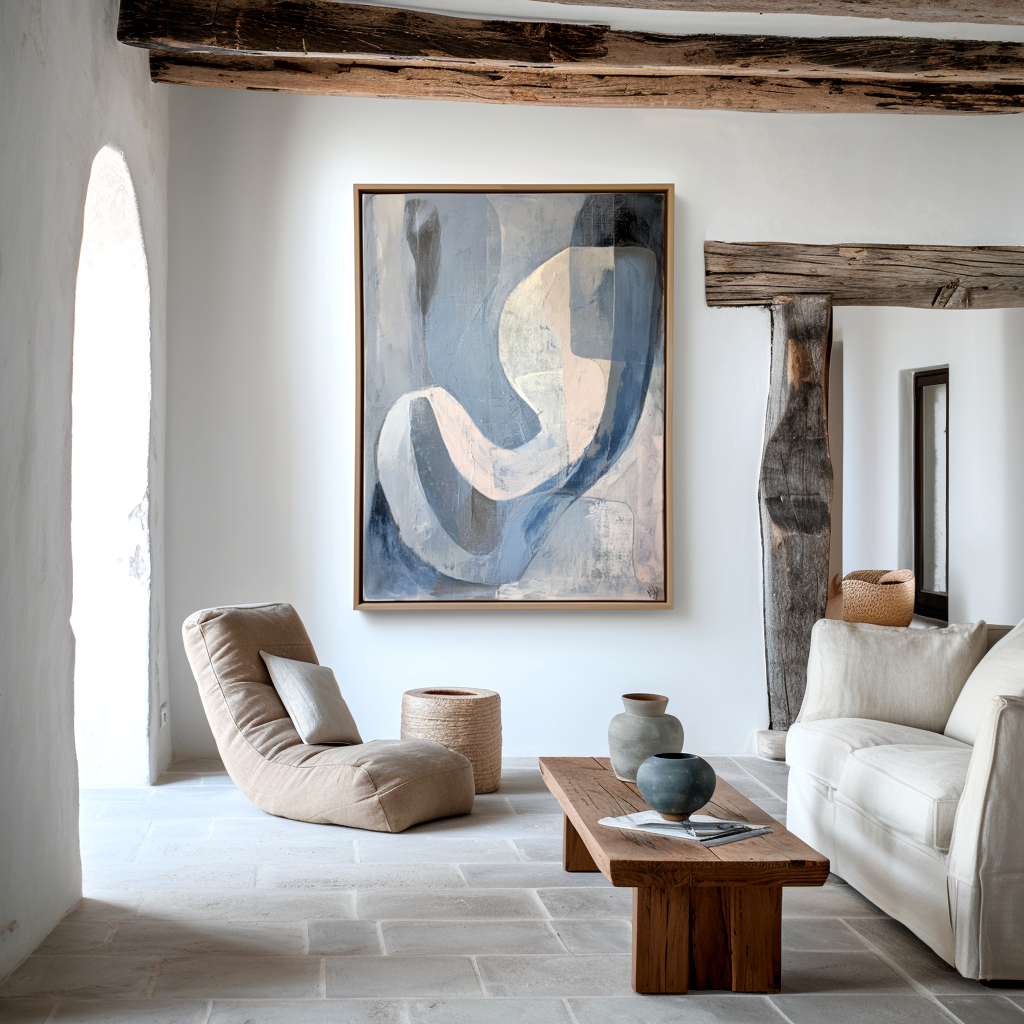 The Ethereal Curve: A Dynamic Modern Abstract Wall Art for Contemporary Spaces