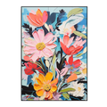 Radiant Petals Colorful Floral Abstract Painting #MV0919(99)