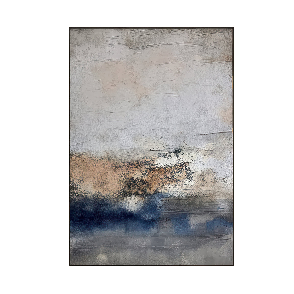 Neutral Abstract Textured Painting