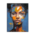 Bold Gaze Abstract Portrait Painting #P2617