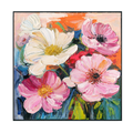 Blooming Joy Pink Floral Painting #P2631