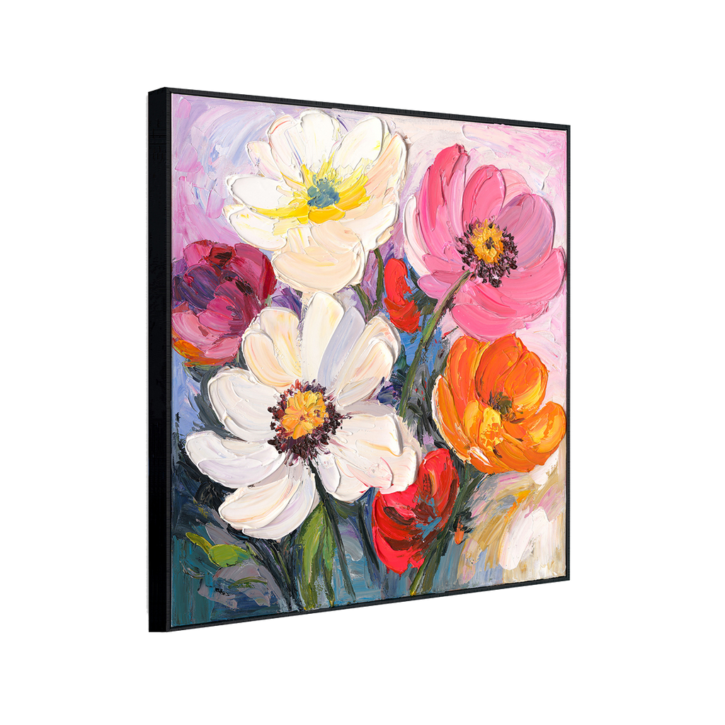 Spring Harmony Colorful Floral Painting #P2657