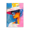 Sunset Fedora Colorful Portrait Painting #P2760