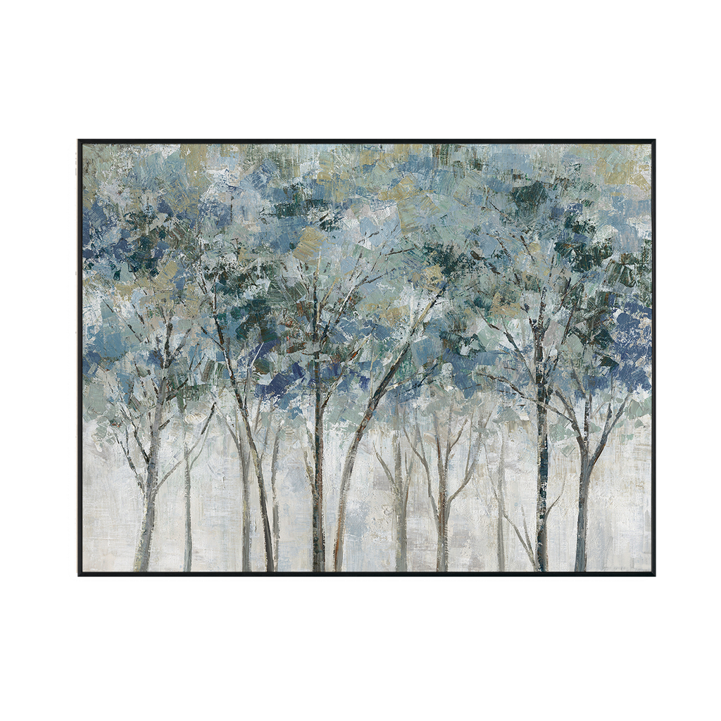 Forest Whispers Abstract Trees Painting #M0594