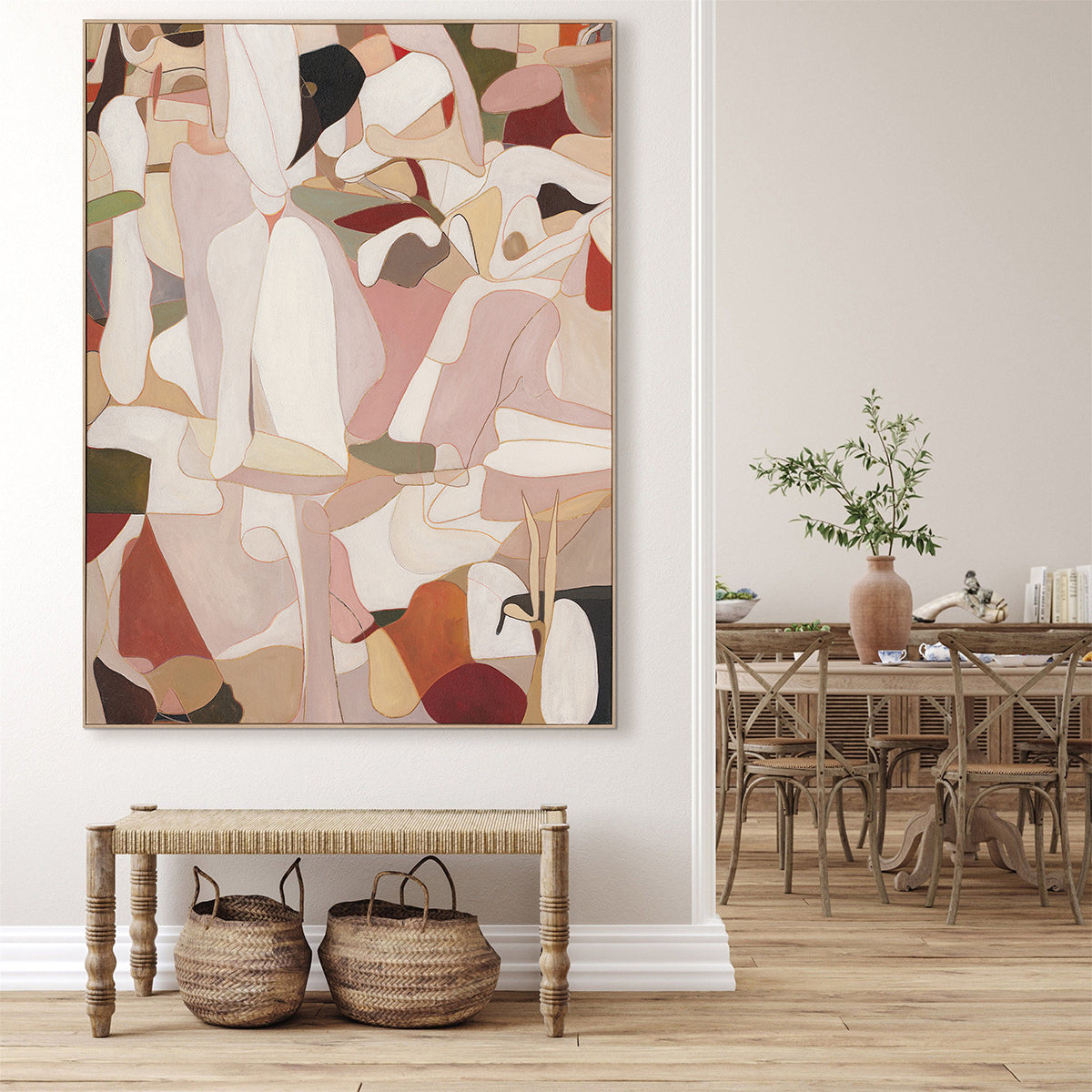 Warm Tone Abstract Silhouette #P4756