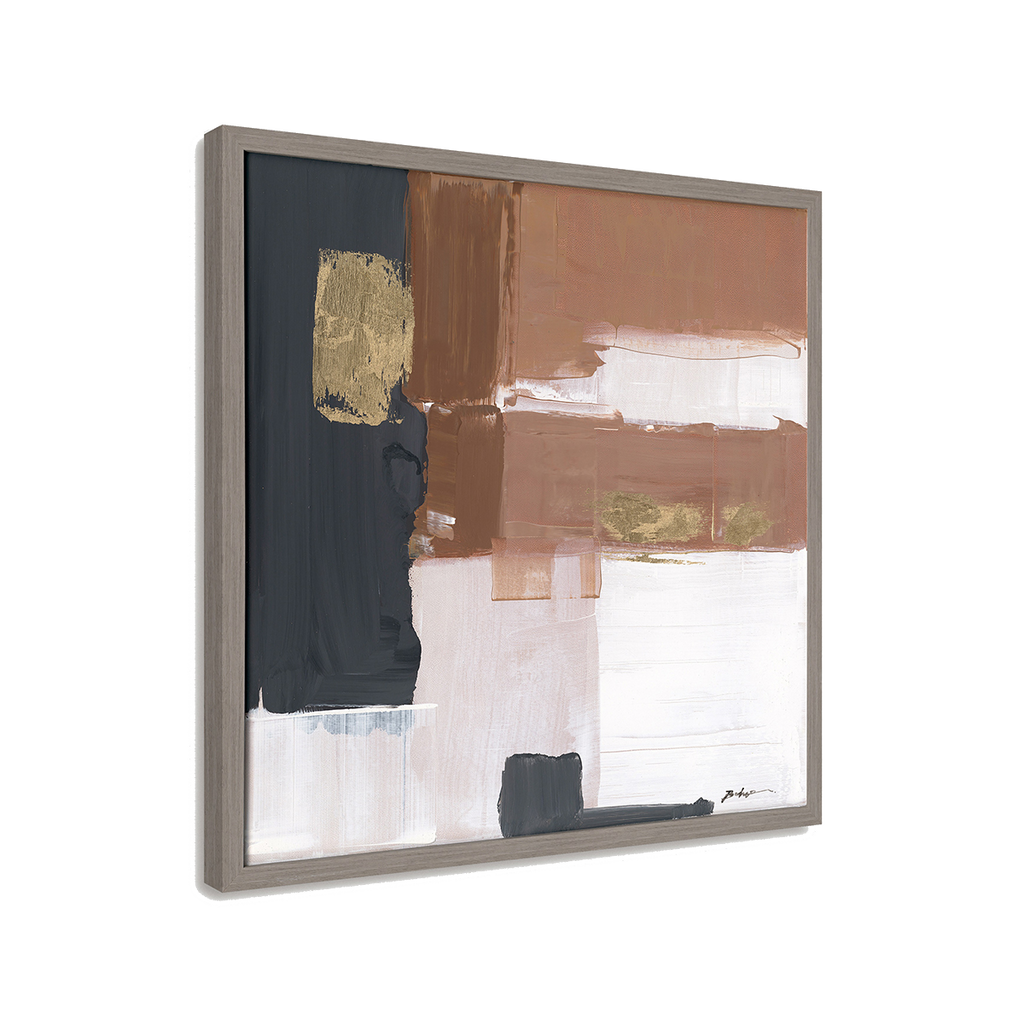 Copper Glow Abstract Painting #P5537