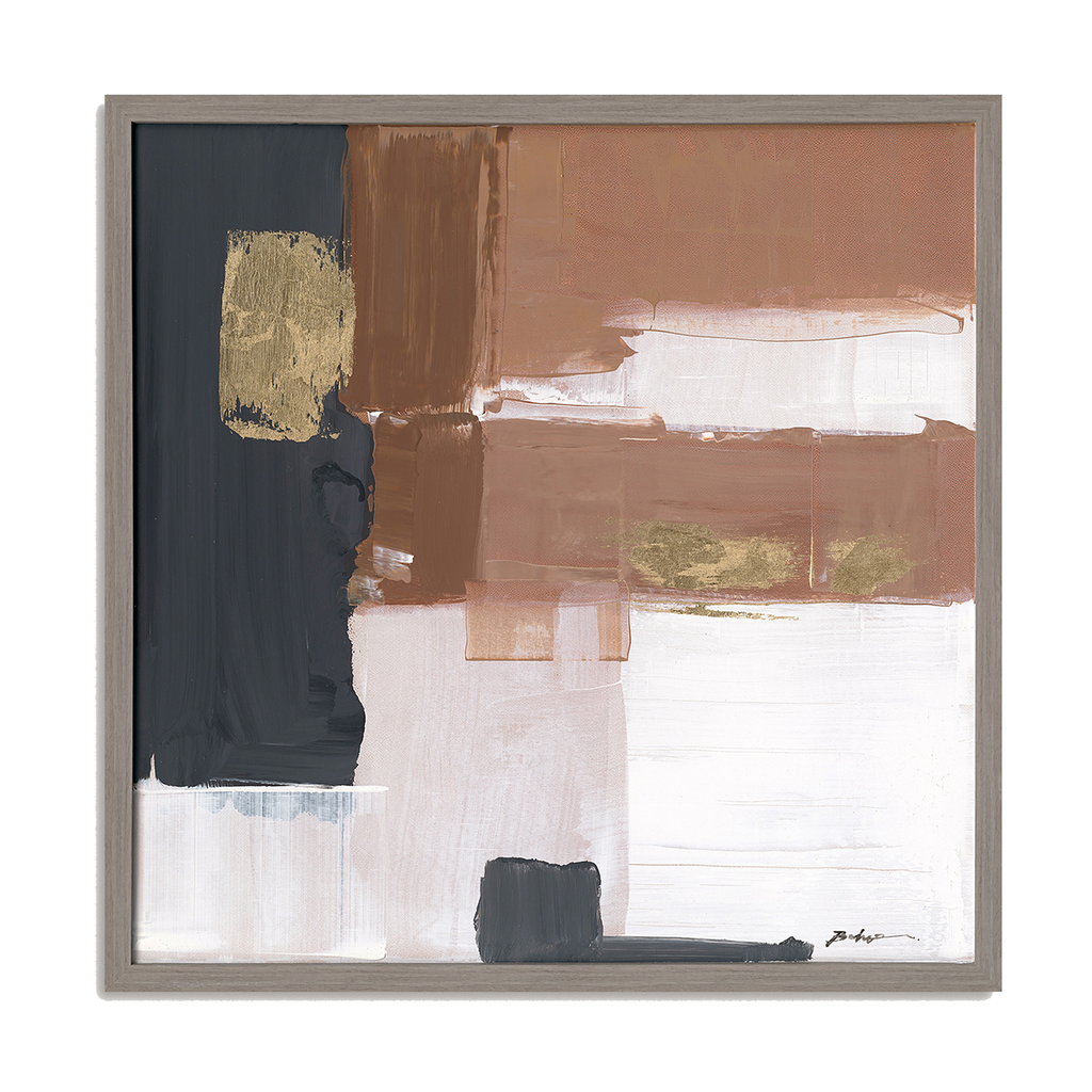 Copper Glow Abstract Painting #P5537