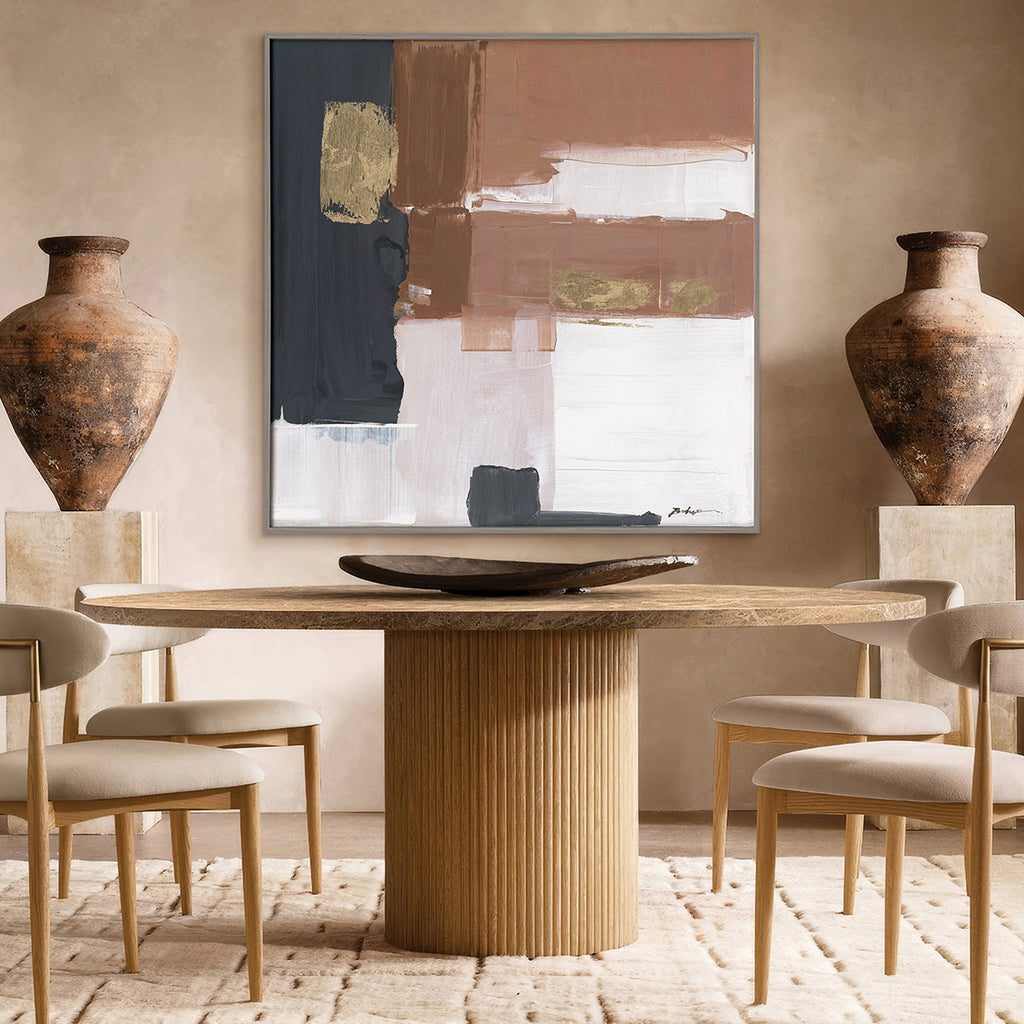 Copper Glow Abstract Painting #P5537