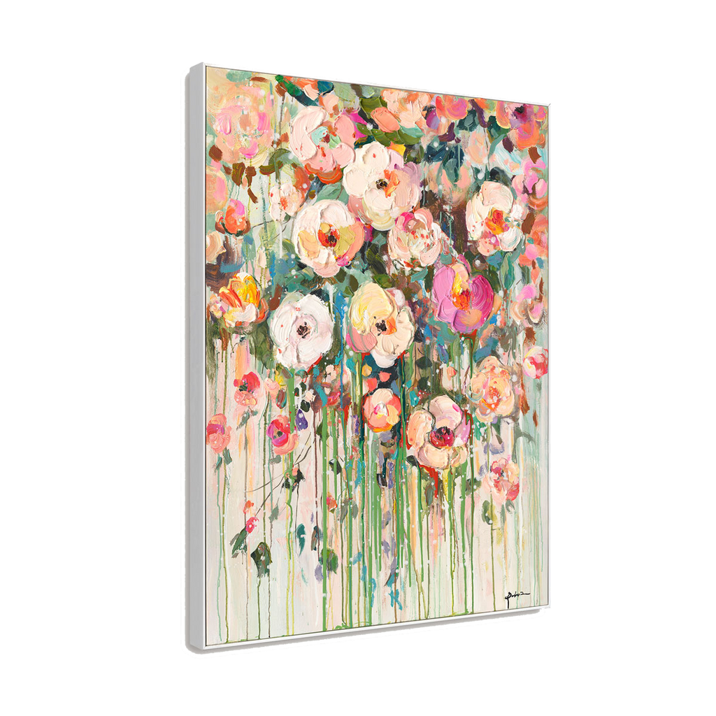 Bloom Cascade Floral Abstract Painting #P6211