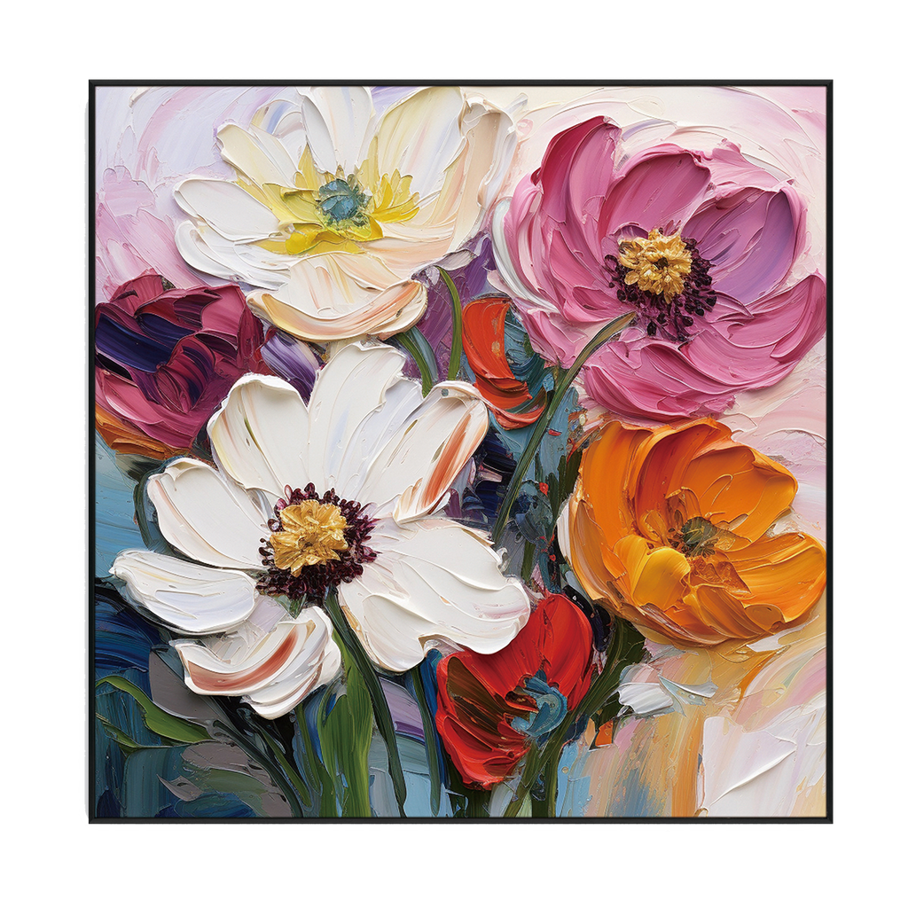 Blooming Radiance Floral Painting #PCH6(325)