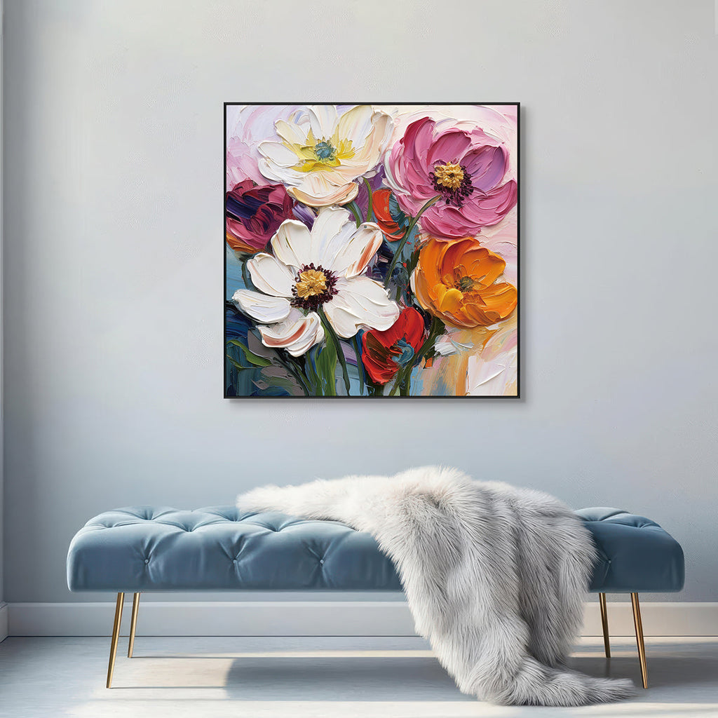 Blooming Radiance Floral Painting #PCH6(325)