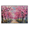 Blossom Path Textured Landscape Painting #PGK1 (132)