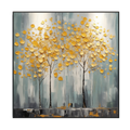 Golden Harmony Textured Tree Painting #PH0115(27)