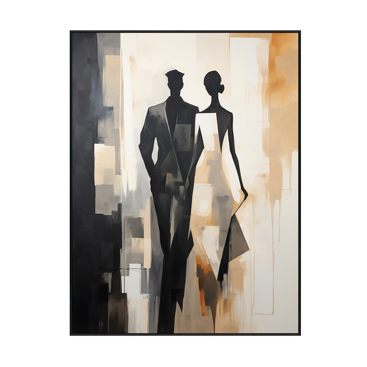 Ethereal Duo Modern Abstract Couple Painting #PH0105（3）