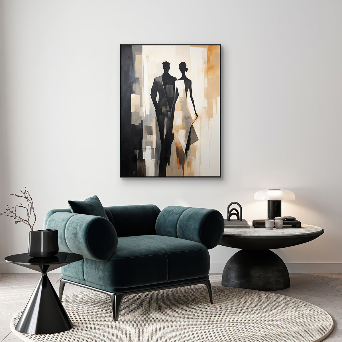 Ethereal Duo Modern Abstract Couple Painting #PH0105（3）