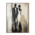 Timeless Grace Elegant Abstract Couple Painting #PH0105（4）