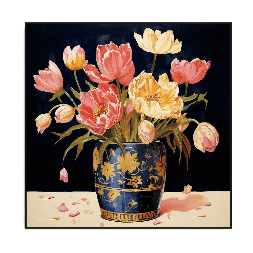 Blooming Grace Floral Painting #PH0129（49）