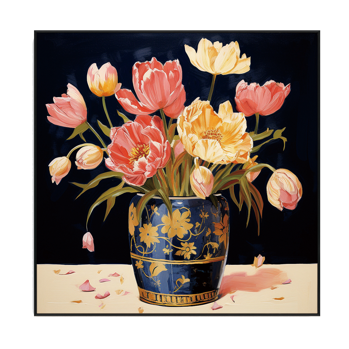 Blooming Grace Floral Painting #PH0129（49）