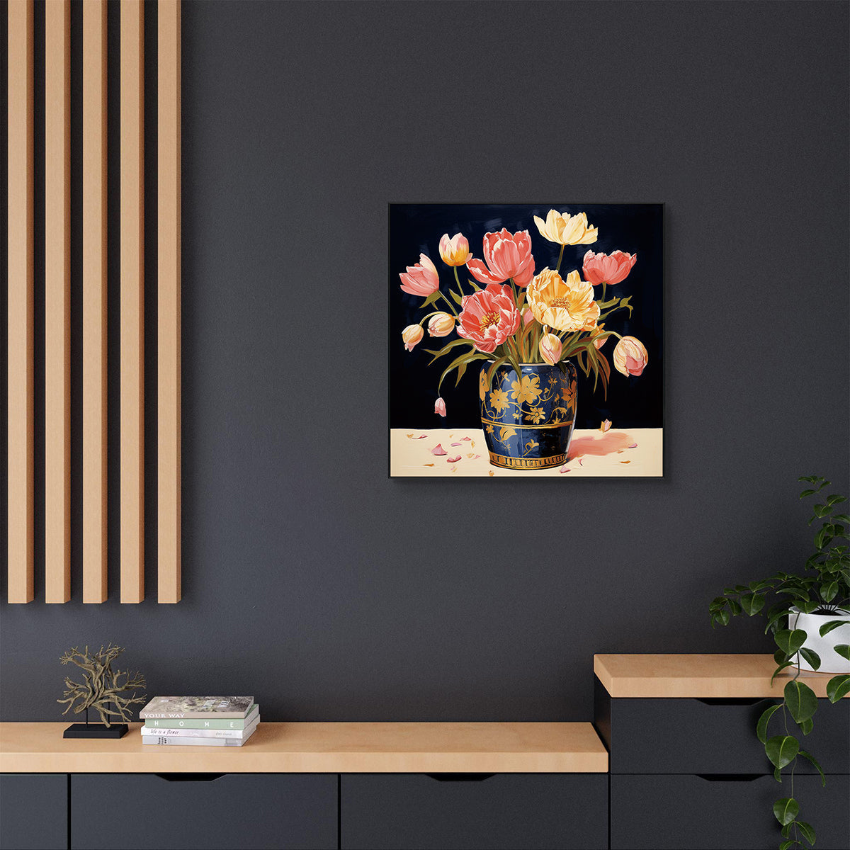 Blooming Grace Floral Painting #PH0129（49）