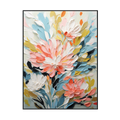 Petal Glow Textured Floral Abstract Painting #PH0129