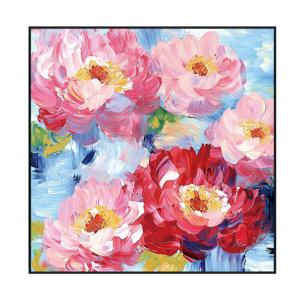 Bloom Radiance Pink Floral Painting #PIX2（191）