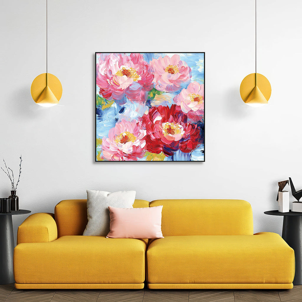 Bloom Radiance Pink Floral Painting #PIX2（191）