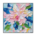 Pastel Bloom Colorful Textured Abstract Painting #RCH8