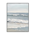 Whispering Tide Minimalist Seascape Textured Painting #RCK7（77）
