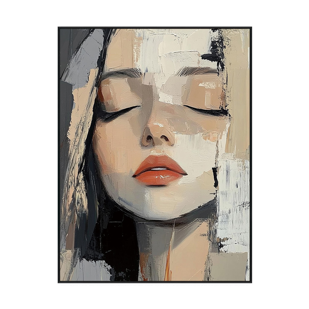 Silent Grace Abstract Portrait of a Woman #RDX3（27）