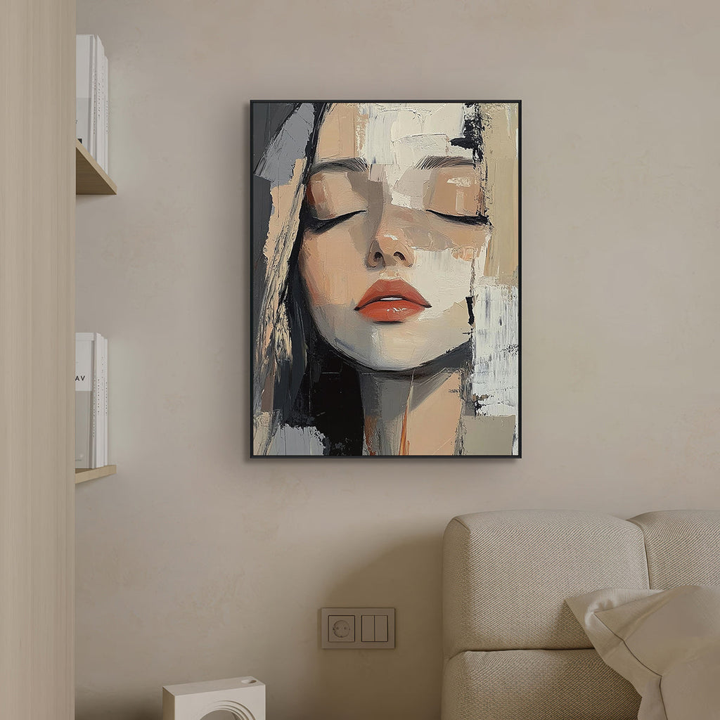 Silent Grace Abstract Portrait of a Woman #RDX3（27）