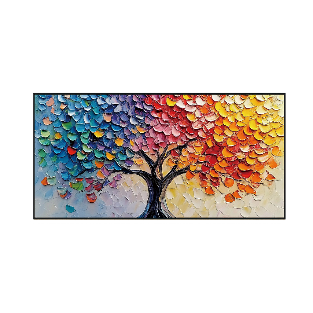 Spectrum Harmony Abstract Tree Painting #REX2 (484)
