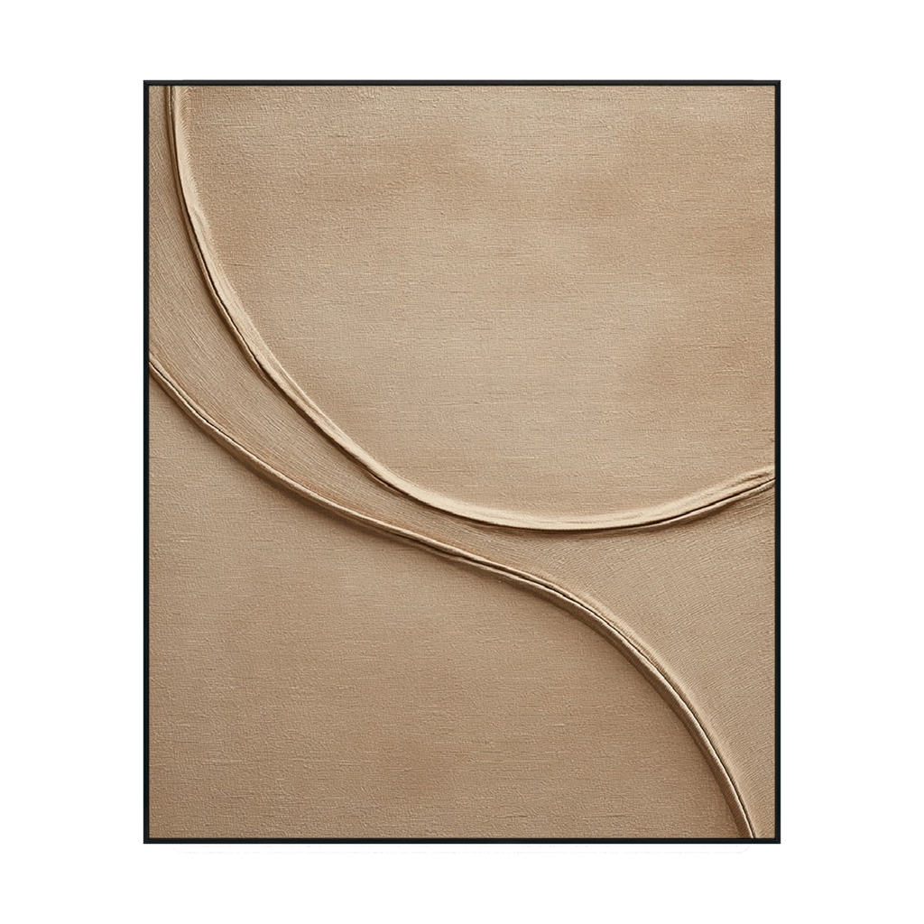 Golden Calm Minimal Textured Painting #RGH1